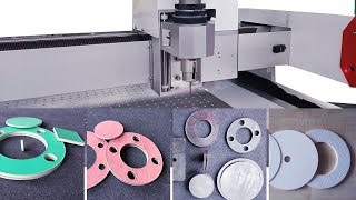 Automatic Gasket Cutting with CNC Oscillating Knife Cutting Machine [upl. by Rainie]