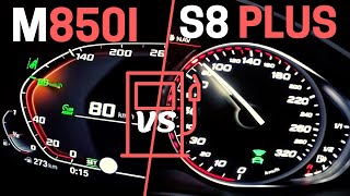 FUEL CONSUMPTION TEST ⛽ BMW M850i G14 vs Audi S8 plus D4 [upl. by Snook]