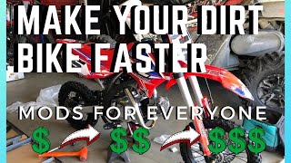 Top 10 Best Dirt Bike Mods To Go Faster [upl. by Derek]