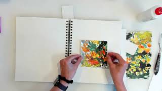 Abstracting the Garden Landscape Notebook Collage Sketches [upl. by Clyde]