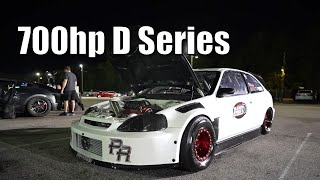 9sec 700hp D Series Honda Civic [upl. by Anuahsar]