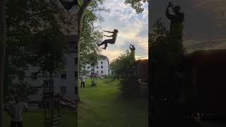 Ich hasse Bäume 🖕💥 backflip parkour freerunning [upl. by Brockie]