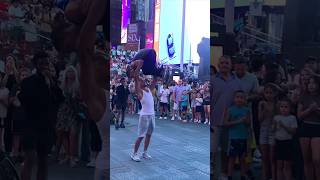 Amazing Duo great street performance in the heart of New York City timessquare streetdance [upl. by Adama]