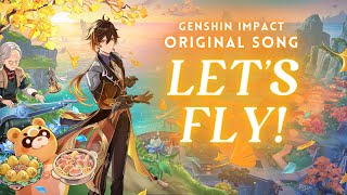 Lets Fly Stories Because of You MV  Genshin Impact Original Song by Reinaeiry [upl. by Alleirbag435]