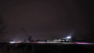 hyperlapse over Bensalem and Trevose bucks county Pennsylvania New years eve 2023 into 20241 [upl. by Sadirah]