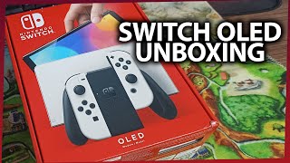 NINTENDO SWITCH OLED  Unboxing e Teste do Console [upl. by Hanover764]