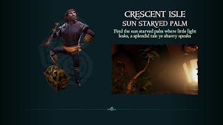 Sea Of Thieves  Riddles  Crescent Isle  Sun Starved Palm 📜 [upl. by Quar]