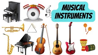 Musical Instruments Names and Sounds for Kids to Learn [upl. by Moreta]