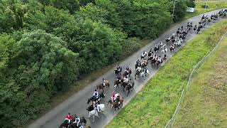 Aerial Drone Edinburgh Riding of the Marches 2023 [upl. by Elleirda]