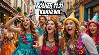 Kölner 1111 Karneval Altstadt Party 🎉  CARNIVAL COLOGNE 2024 Walking Tour in 4Kquot [upl. by Thurman]