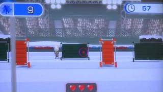 Wii Fit Plus Snowball Fight Game OffScreen [upl. by Ahsemot]