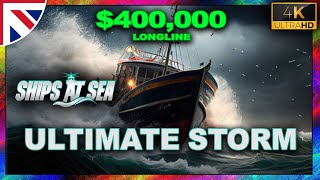 Stormy Big Waves amp Longline Fishing for 400000  Ships at Sea Gameplay  Early Access [upl. by Kathi]