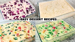 GULAMAN DESSERT 4  Ways  Easy Jelly Dessert Ideas [upl. by Arihppas]