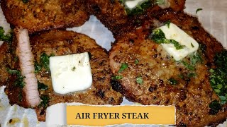 AIR FRYER STEAK  JUICY TENDER RIBEYE STEAK [upl. by Huntlee762]