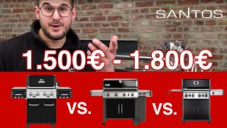 Bester Gasgrill für 1500  1800 €  Großer Grill Vergleich Test  Weber vs Broil King vs Napoleon [upl. by Cordalia]