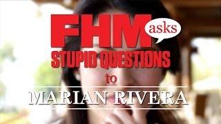 FHM Asks Stupid Question To Marian Rivera [upl. by Akener213]