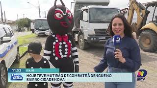 Itajaí Alerta Mutirão Contra a Dengue Mobiliza População Local [upl. by Jueta]