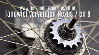 Fiets tandwiel vervangen  Nexus 7 en 8 speed [upl. by Mrots]