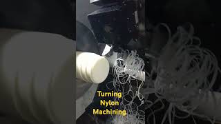 Cnc turning nylon machiningshorts [upl. by Bogoch]