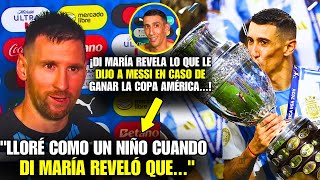 🚨¡VAYA ¡MIRA LO QUE DIJO DI MARÍA SOBRE MESSI EN SU DESPEDIDA HOY [upl. by Ocsic]