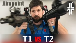 Comparing the Aimpoint T1 to the T2 sights for the m4  AR15 [upl. by Jodoin]