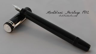 Montblanc Heritage 1912 Fountain Pen Review [upl. by Ehtylb813]