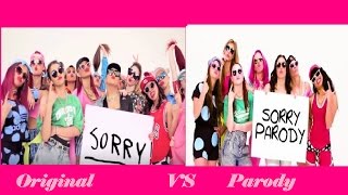 Justin Bieber ft Bart Baker  Sorry Original VS Parody [upl. by Yelram]