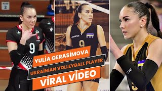 Yulia Gerasimovas VIRAL Volleyball Moves yuliagerasimova viralvideos volleyball [upl. by Durkee]