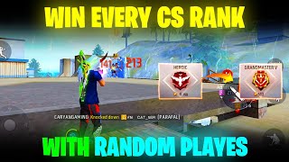 How To Win Every CS Rank With Random Players  Clash Squad Ranked Tips and Tricks  Free Fire [upl. by Sanyu]