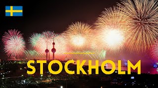 Stockholm Sweden Celebrations with Fireworks in the heart of this Beautiful City [upl. by Amalle]