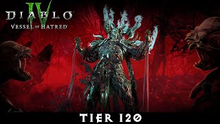 Diablo 4  Spiritborn Class Clears Torment 4 Pit Tier 120 Dungeon  No Commentary 4K Gameplay [upl. by Nennek]