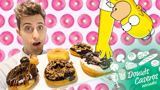 CÓMO hacer DONUT  DONAS 🍩 CASEROS de CHOCOLATE🍫 RELLENOS y MÁS SABORES🤤 con TRUCOS✨ [upl. by Ransome847]