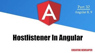 Hostlistener in angular  Angular Hostlistener  Angular  Angular Tutorial  Hostlistener [upl. by Rochette]