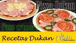 Pizza Dukan de Claudia colaboración con Abcdukan fase Crucero  Dukan Diet Pizza Recipe [upl. by Mihcaoj]