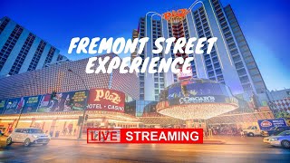 Las Vegas LIVE  Fremont Street [upl. by Ilarrold771]