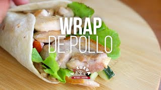 Receta Wrap de pollo Saludable [upl. by Hanselka796]