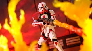 OneShot Review Black Series Incinerator Trooper The Mandalorian [upl. by Ydospahr]