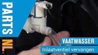 Inlaatventiel vervangen van vaatwasser PartsNL uitleg [upl. by Aydidey891]