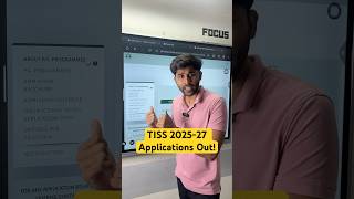 TISS 202527 Applications Announced  What You Need To Know [upl. by Jorgenson911]