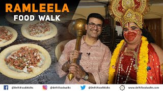 INCREDIBLE Ramleela Vegetarian FOOD Walk  Delhis Biggest Food Court  Dussehra Festival Special [upl. by Earlene]