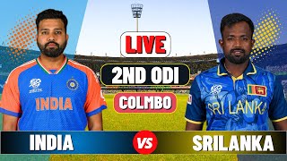 Live India vs Sri Lanka 2nd ODI  IND vs SL Live Cricket match Today [upl. by Noedig]