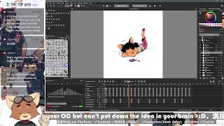 Krita Animation cleanup 240120A [upl. by Coffin315]