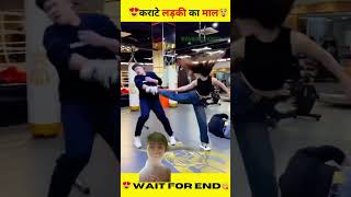 ब्लैक बेल्ट BJJ 👩 बनाम 3 पुरुष🧔‍♂️ karate girl vs 3 guysshorts karate fight girl [upl. by Ameluz]