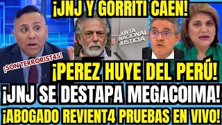 FUGA A LA VISTA ABOGADO DESTAPA PRUEBAS QUE DELATAN A PEREZ Y GORRITI MEGA PLAN COMUNISTA PARA JOD [upl. by Adelpho]