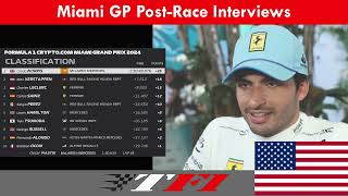 2024 Miami Grand Prix PostRace Interviews Drivers Share Insights and Reactions [upl. by Samuelson84]