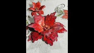 Discover how to create 3D Christmas Poinsettias [upl. by Der100]