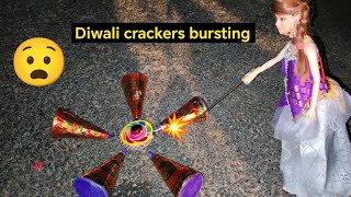 Barbie doll Diwali crackers burstingDoll Diwali celebration Barbie show tamil [upl. by Ayahsal]