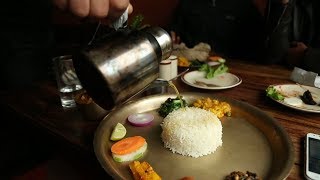 Foods to eat in Pokhara  Best Thakali khana set and Thakali cuisines [upl. by Ylluz]