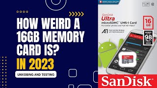 SanDisk 16GB microSD Memory Card unboxing Worth in 2023 ReadWrite Speed Test on Galaxy Phone [upl. by Benita827]