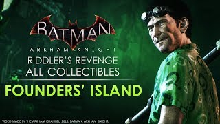 Batman Arkham Knight – Riddler Trophies – Founders Island [upl. by Domini772]